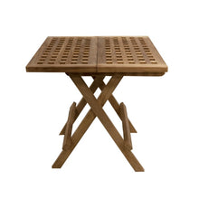 Afbeelding in Gallery-weergave laden, Picknicktafel Teak vierkant open
