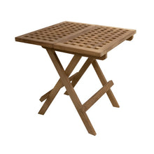 Afbeelding in Gallery-weergave laden, Picknicktafel Teak vierkant open
